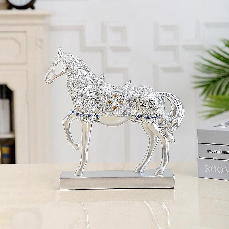 風水運気アップ 開運縁起「左馬」財運を招く金の馬の置物