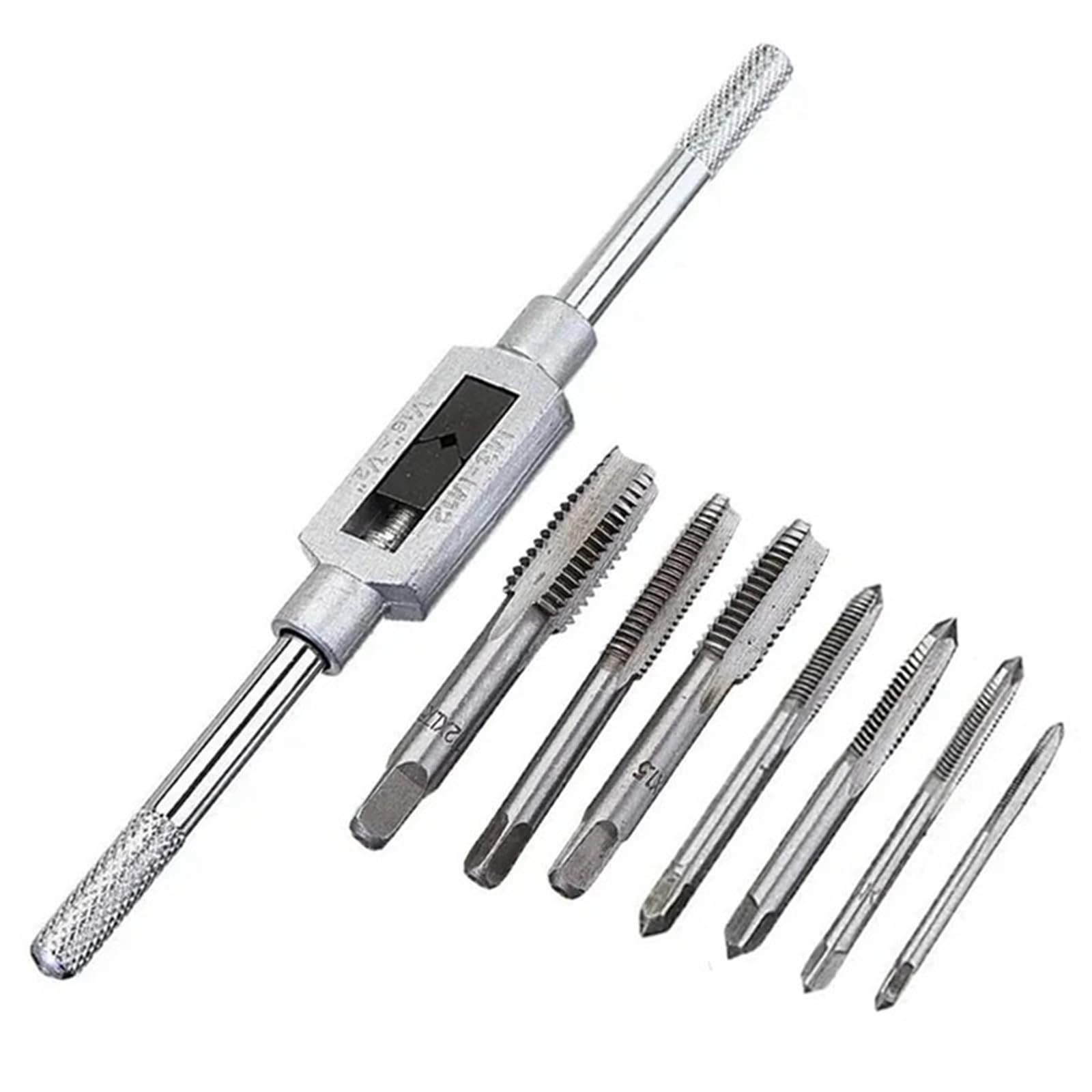 Mnghayyr One Color Alloy Steel T-Handle Ratchet Tap Holder Wrench