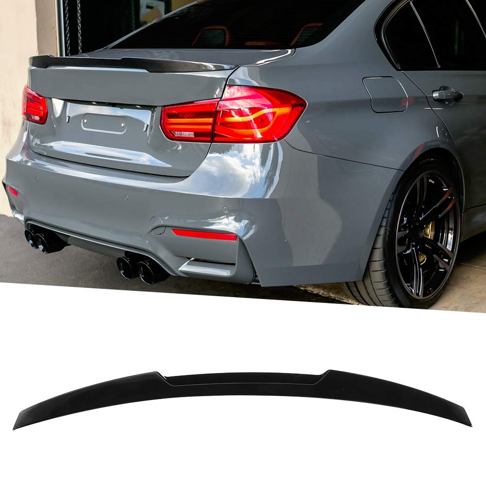 Becquet F30,Voiture Becquet Arrière pour 3 Series F30,Spoiler F30,Coffre À Lèvres F30,Spoilers Et Ailes Automobiles,pour Le Style M4,Spoiler De Couvercle De Coffre À Haut Niveau Noir Brill