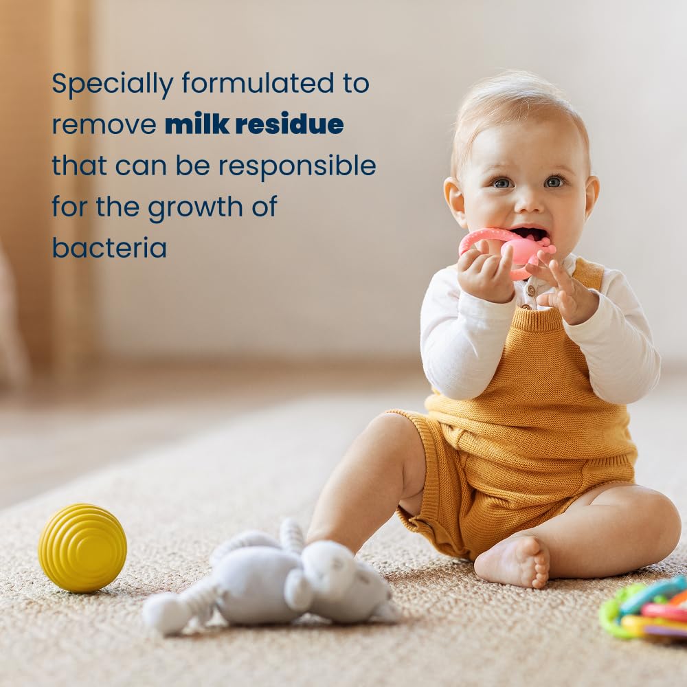 Milton Baby Bottle Cleaner 500ml - Sviluppato appositamente per rimuovere tutti i residui di latte responsabili della crescita di batteri nocivi