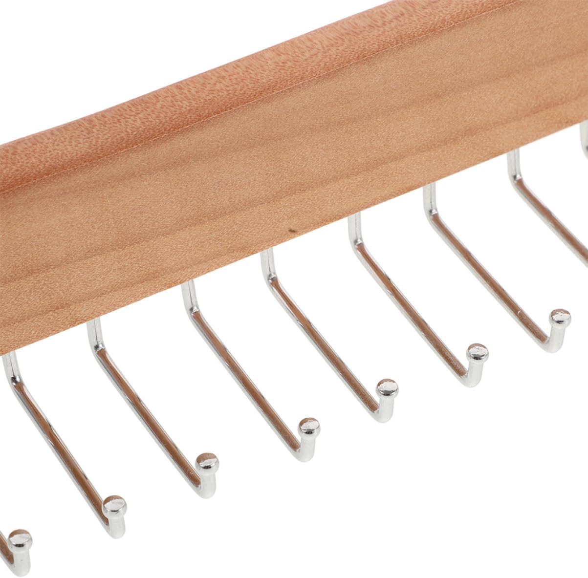 2pcs Wooden Tie and Belt Rack Closet Wall-Mounted Tie Holder Organizer Space-Saving Hanger Stylish and Sturdy Design