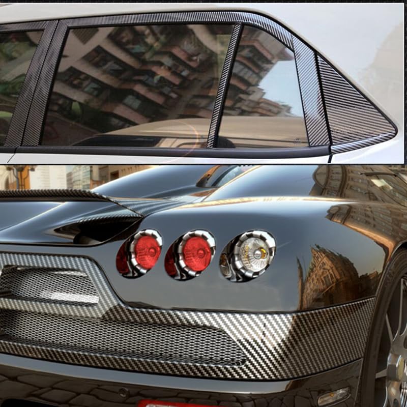 Vinilo fibra carbono 2D alto brillo de 10x152cm para tuning y revestimiento exterior de coche 5