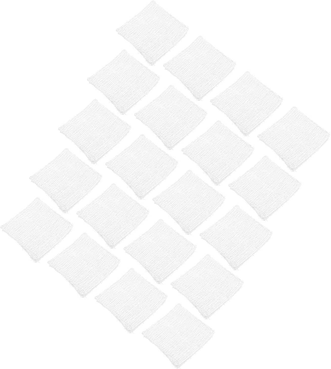 DOITOOL 24 almohadillas de gasa estériles esponjas de gasa estériles para el hogar para limpiar y amortiguar heridas fuera de primeros auxilios