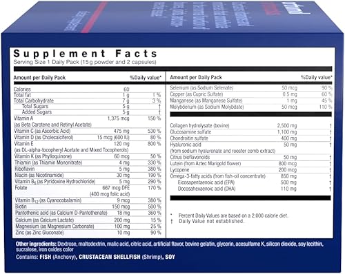 Miniatura 6 de Orthomol Arthroplus, suministro para 30 días, suplemento avanzado para la salud ósea y articular con colágeno, glucosamina y condroitina, versión