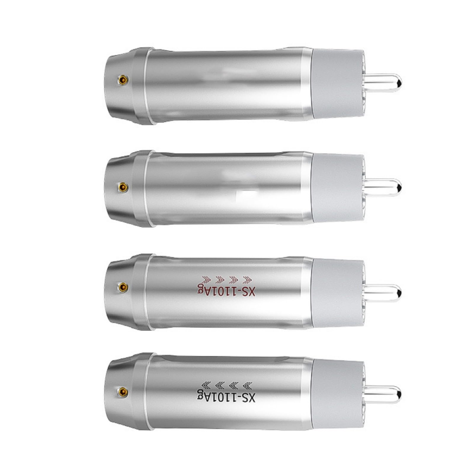 Générique Prises de Musique, câble Coaxial, Adaptateur de Son pour Lecteur de Musique, amplificateurs, fiches de Connexion pour équipement Domestique, câble argenté