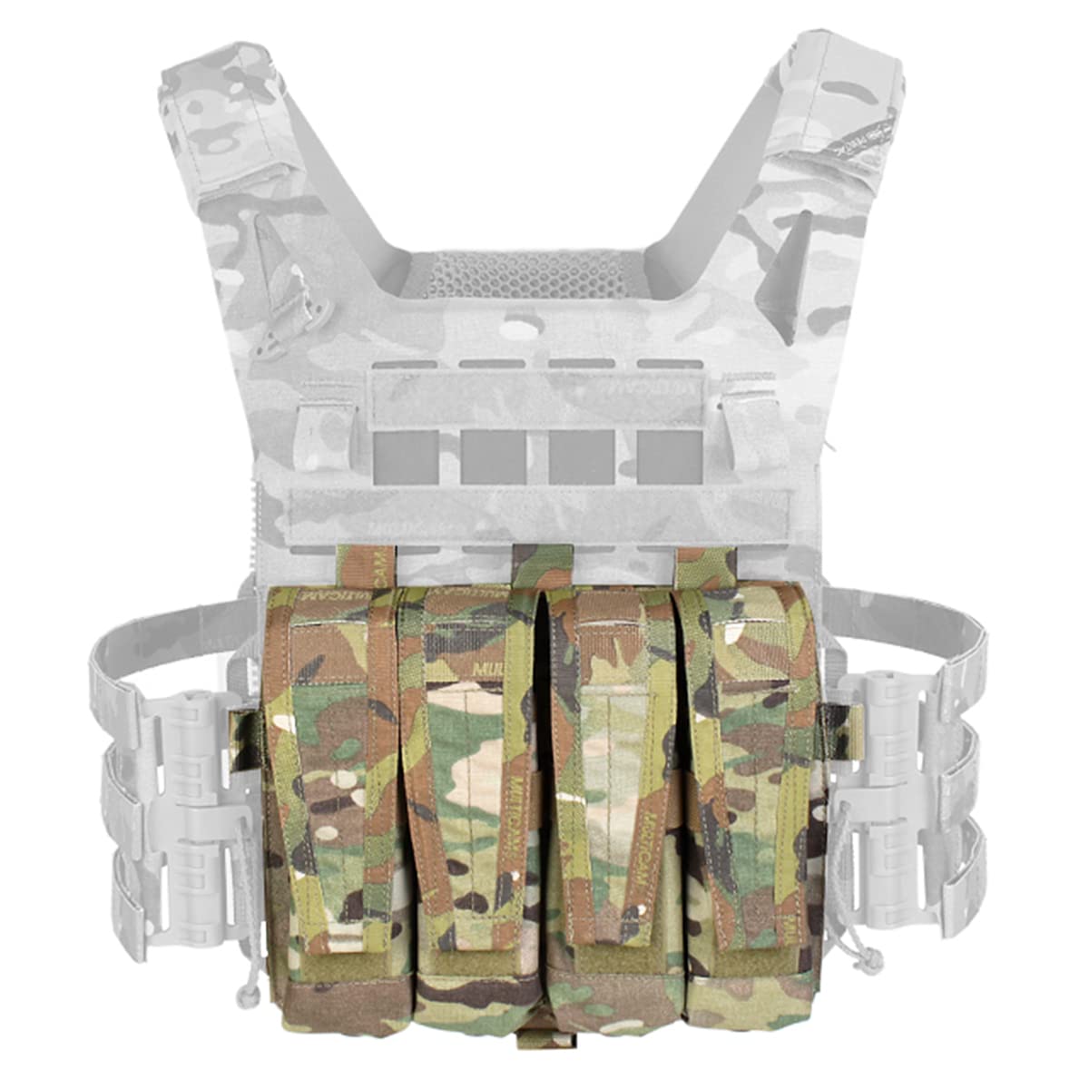 Amazon.co.jp: SeeboJK タクティカル 4 連マグポーチ、ユニバーサル