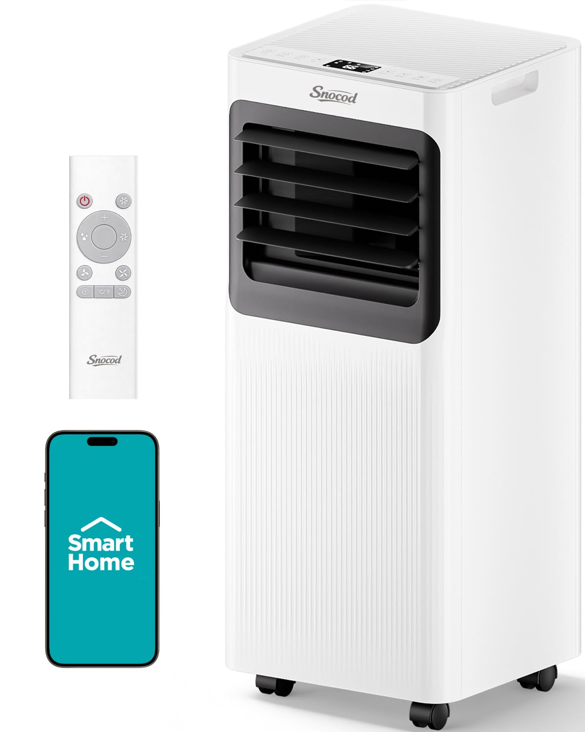 Photo 1 of 16000 BTU Portable Air Conditioner for Large Rooms up to 750 Sq. Ft., 5-in-1 Smart AC with WiFi App & Remote, 42dB Sleep Mode, Dehumidifier, Fan, 24H Timer, Child Lock & Window Kit