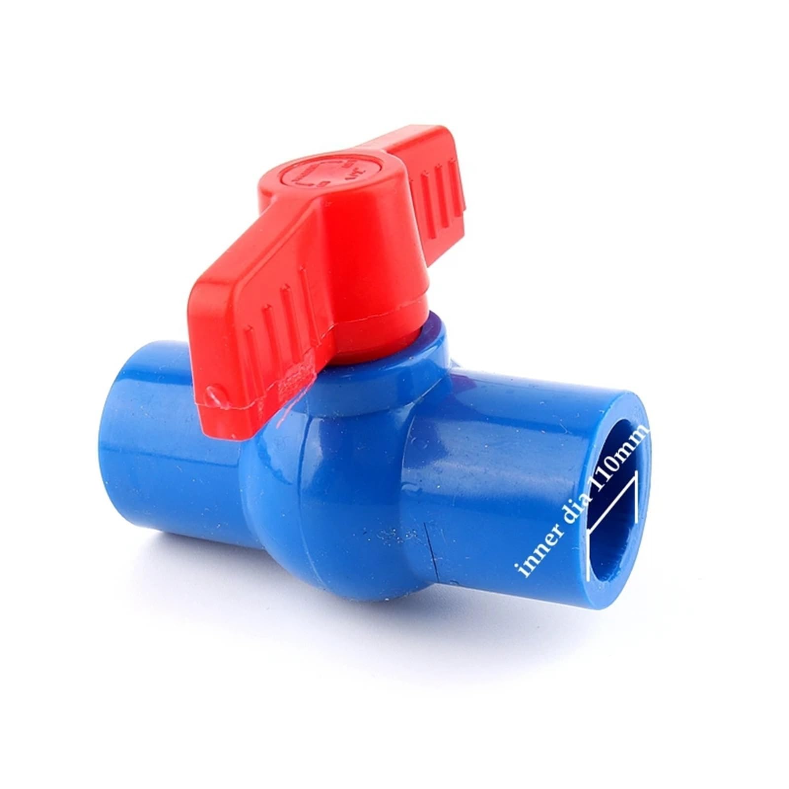 Tuyau d'irrigation de jardin avec robinet à bille plat en PVC bleu 110mm