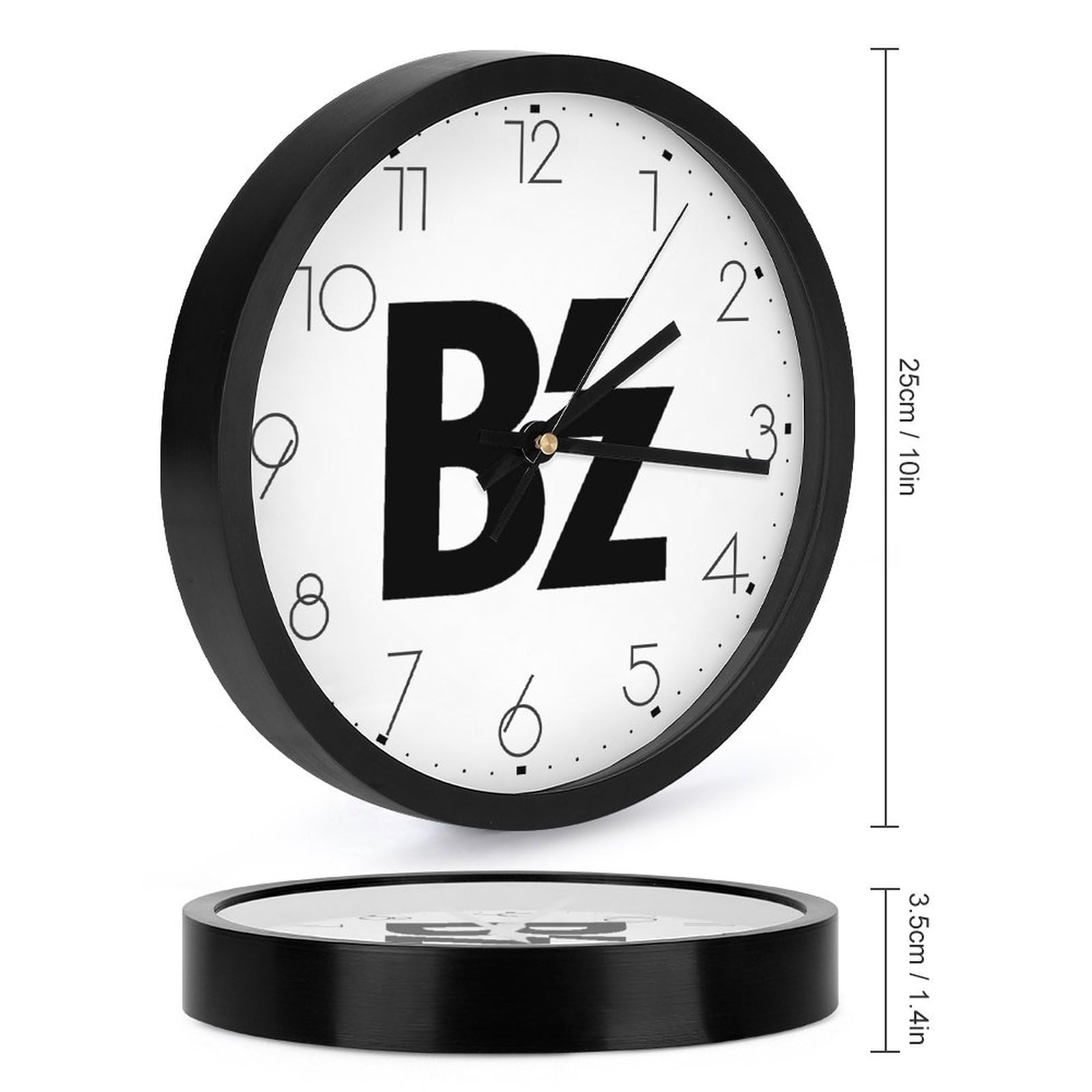 Amazon.co.jp: B'Z ロゴ掛け時計 時計 壁時計 インテリアクロック かけ