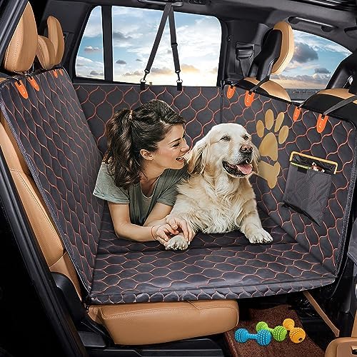 SerPro Truck Back Seat Extender for Dogs Large Size, Hard Bottom Dog Seat Cover, Pet Hammock
