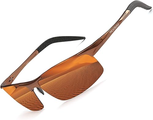 MOORAY - Lentes de sol polarizados para hombre, protección frente a radiación UV, lentes de sol de moda para hombre, para pesca