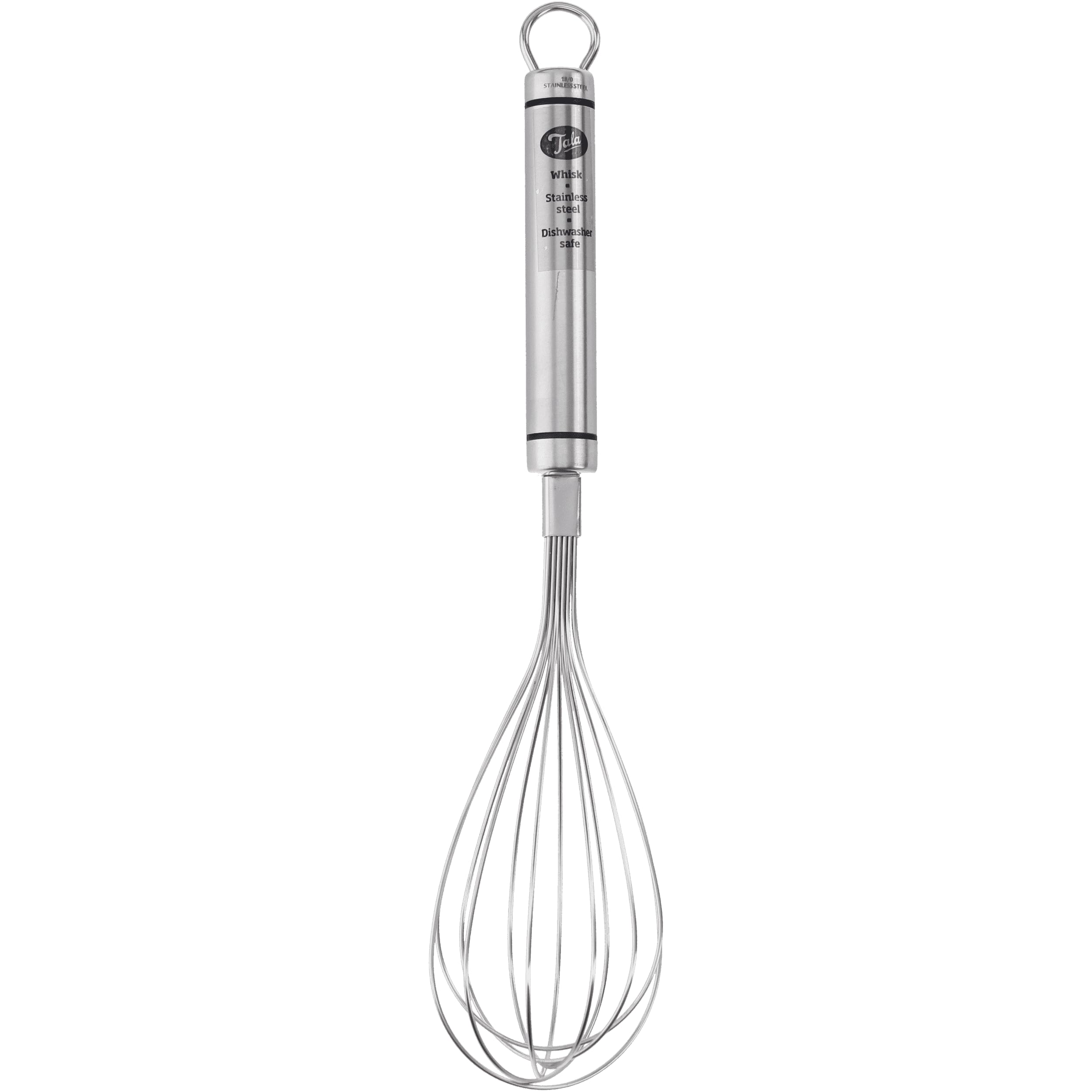 Tala Stainless Steel Balloon Whisk, Ideal Tool for Beating, Stirring, whisking, a Wide Range of Foods When Cooking and Baking, Full Length of 25cm, Dishwasher Safe