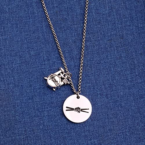 The Rock Drum Necklace Drummer Musicl Lover Gift(pendant necklace)3