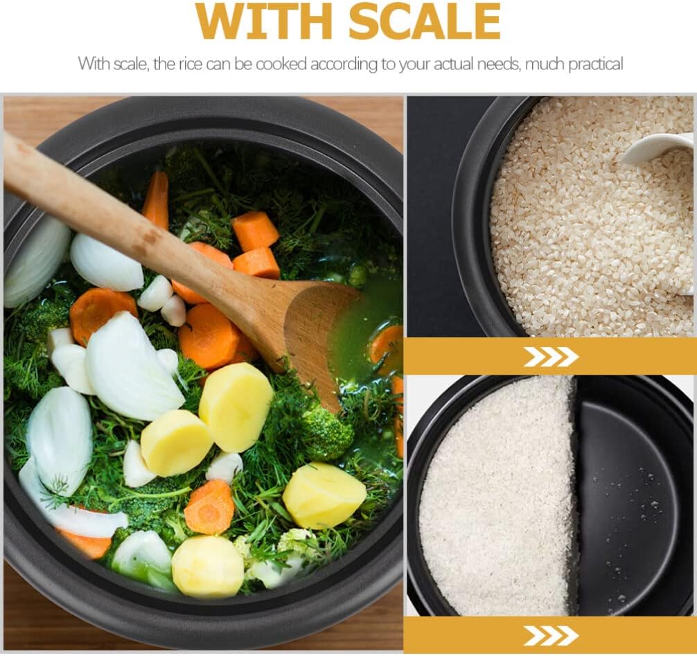 Operitacx Rice Cooker Inner Pot 3 Cup/0.5L Uncooked, Non-Stick Inner Replacement Pot Compatible with 1.5L Rice Cooker, Multi-Cookers