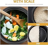 Vista 7 de Operitacx Olla de arrocera interior de 3 tazas/0.5L sin cocinar, olla de repuesto interior antiadherente compatible con olla arrocera de 1.5 L