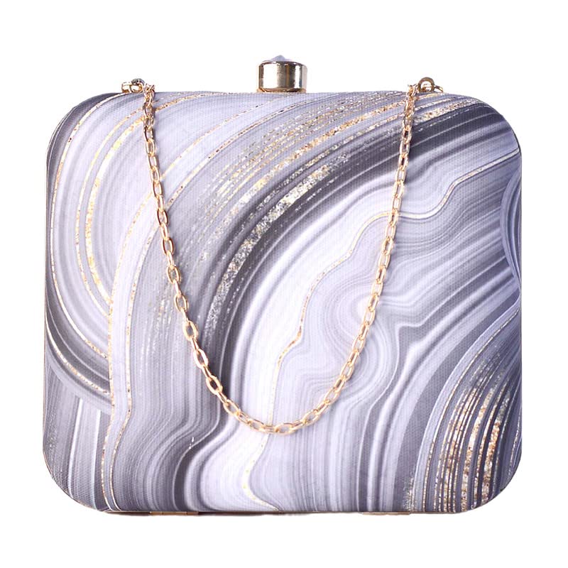 Artklim Black Marble Printed Art Clutch Bag For Women With Detachable Chain Strap (B09XR7RG5M) Amazon Price History, Amazon Price Tracker