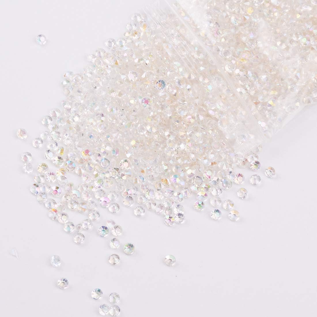 10000Pcs 4mm Acrylic Crystal Rhinestone Table Scatter Confetti, Artificial Diamond Table Vase Beads Fillers Decoration for Wedding, Valentine's Day, Anniversary, DIY Arts & Crafts (AB Color, 4mm)