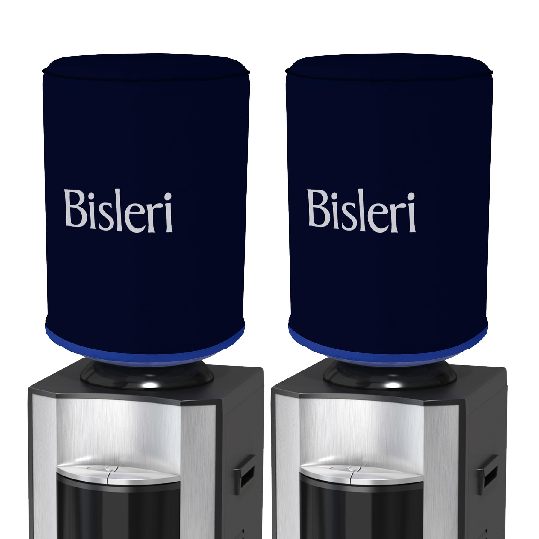 Kuber Industries Camper Cover | Rexine Water Dispenser Cover | Water Dispenser Protective Cover | Dust & Spill Protector Dispenser Cover | Round Water Camper Cover | Pack of 2 | Dark Blue-image-20