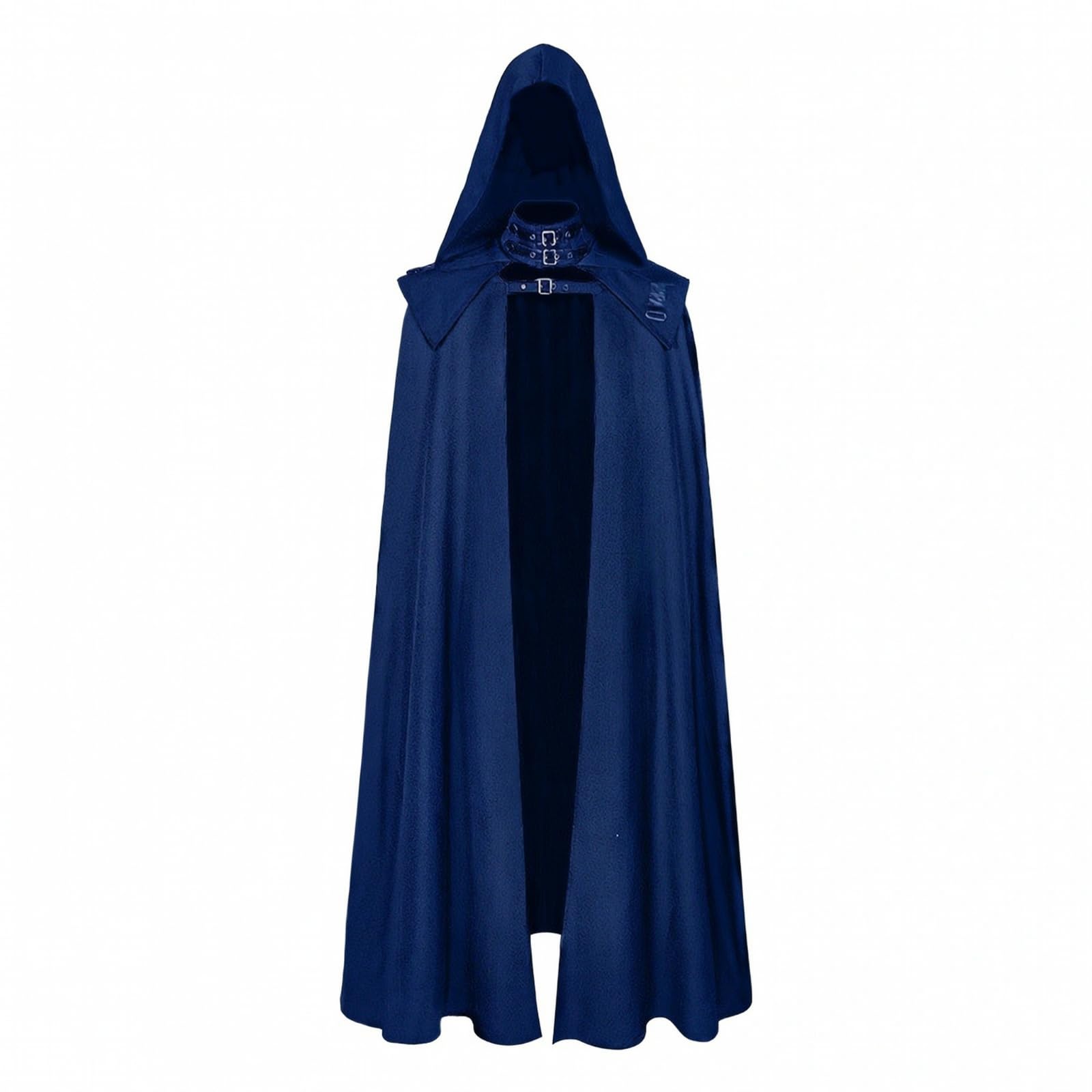 Capa con Capucha Unisex Metalizado, Capa exnsa con Hebillas, Elegan, Ropa, para Festivales Góticos, Cosplayers, Actores, 5XL