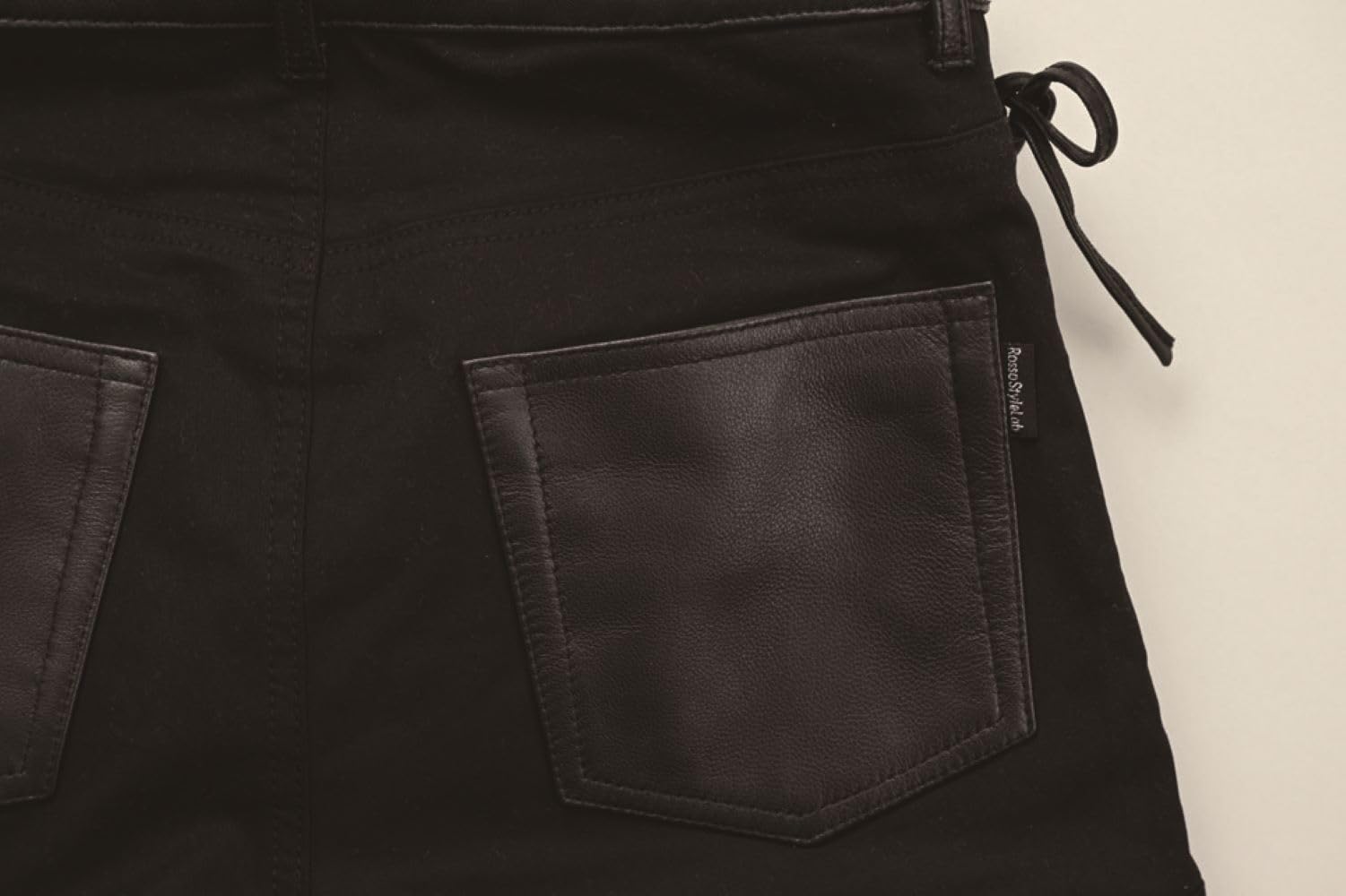 Amazon | [ロッソスタイルラボ] パンツ レースアップレザーパンツ