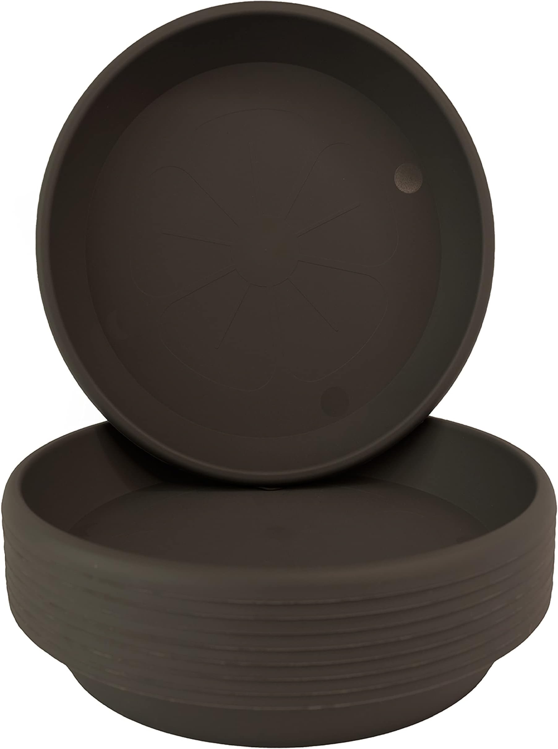Home Garden Ornaments Plant Pot Saucers 32cm Grey Marble Set of 10 – Solid Plastic Plant Pot Saucer – Round Plant Saucer for House Plants – Durable Plastic Plant Tray (32 cm, Grey Marble)