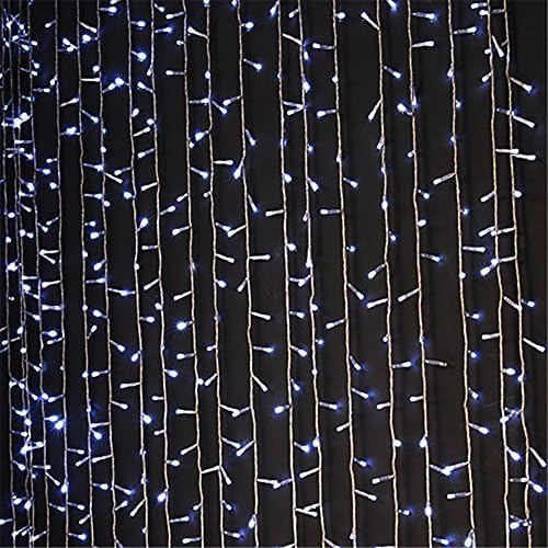IMAGE Curtain Lights 9.8x6.6 Feet 224 LED String Lights Fairy String Lights for Wedding Party Home Garden Indoor Outdoor Wall Backdrops Decorations Waterproof UL Safety Standard White