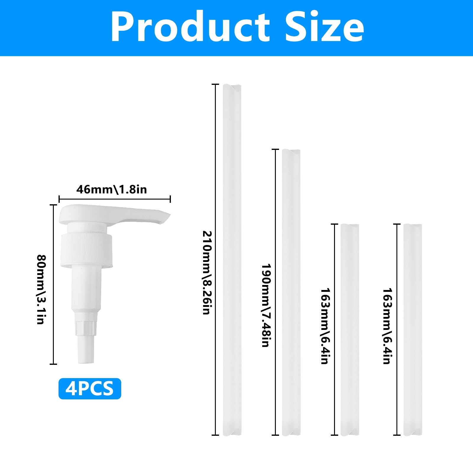 4 pompe dosatrici da 1 l per Best Body Nutrition, dosatore per Body Nutrition Vital Drink, dispenser per sciroppo, dispenser per sciroppi per bottiglie filettate da 28/410 (con tubi da 163/190/210 mm)