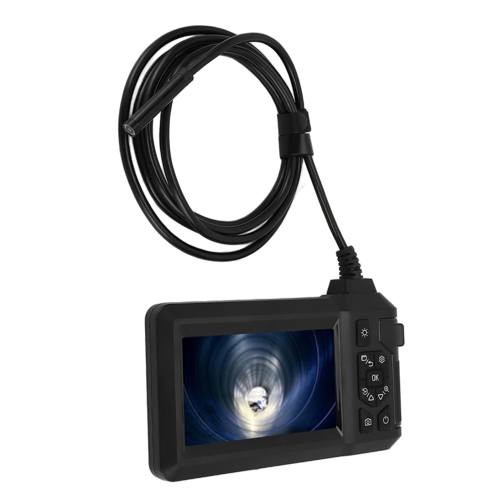 Przemysłowa Cyfrowa Kamera Inspekcyjna 1080p Kamera Kanalizacyjna 8 Mm IP67 z 4,3 Cali Ekran LCD 8 LED LIDZE