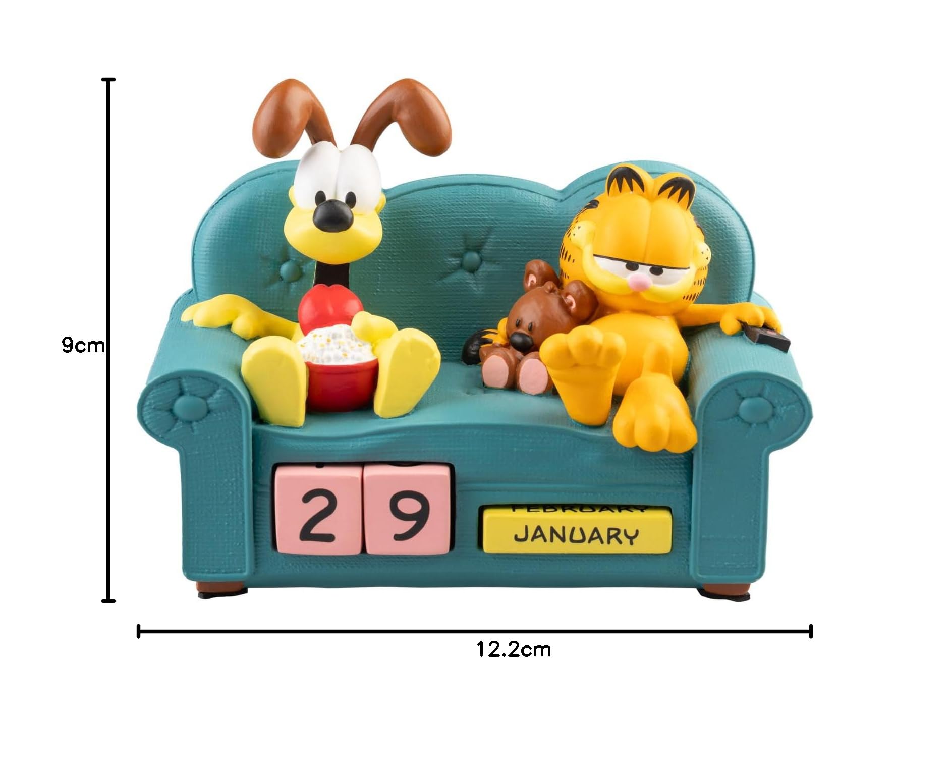Grupo Erik Perpetual Calendar - Garfield Gifts For Cat Lovers | Desk Calendar, Home Office Desk Accessories, Home Decor Accessories | Dog & Cat Gifts