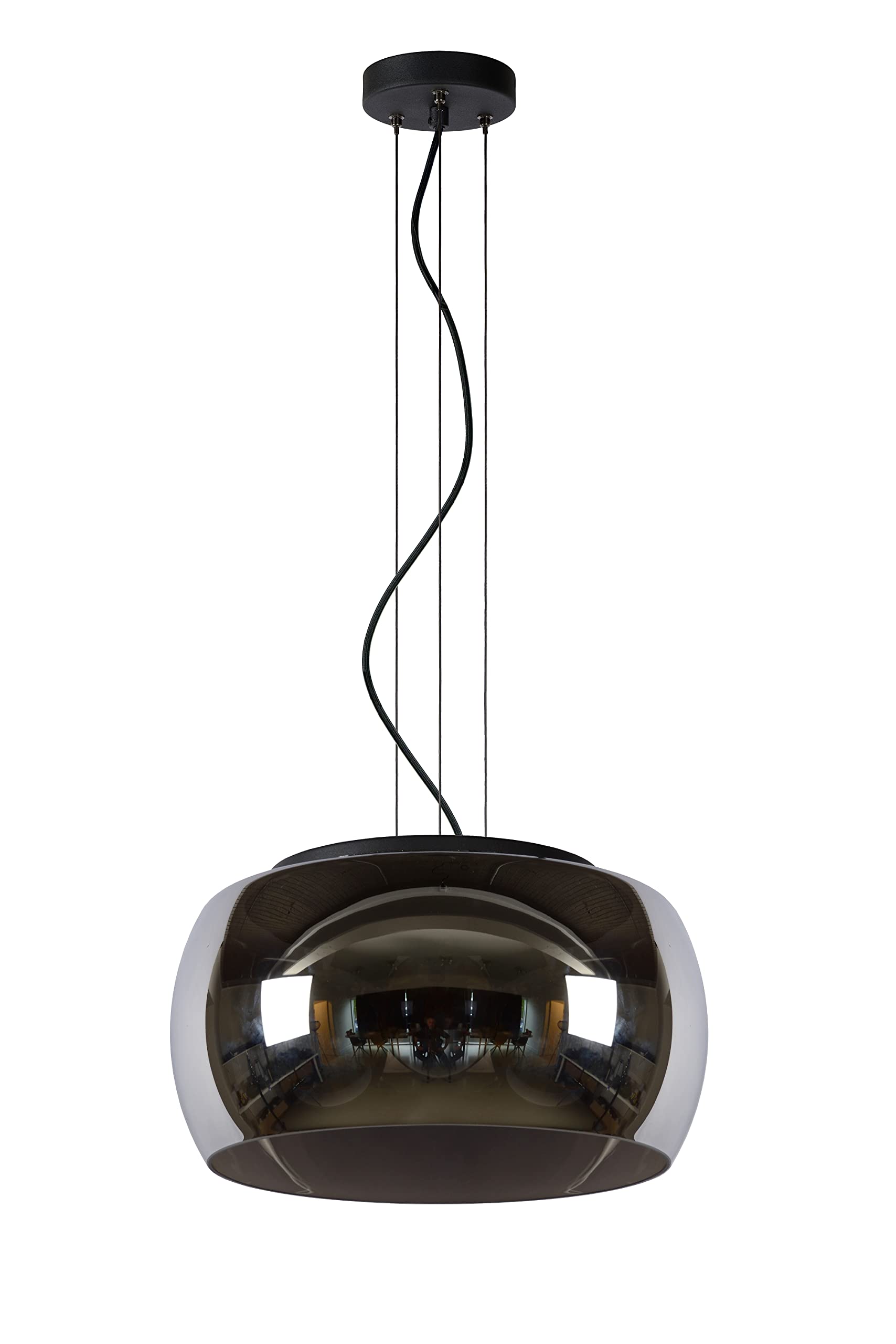 LUCIDE OLIVIA - Suspension - Ø 40 cm - 3xE27 - Fumé