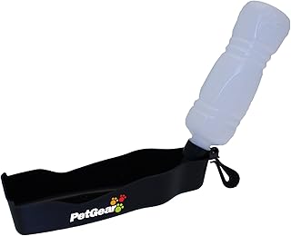 PetGear Travel Water Bottle for Dogs,Black,(pack of 1) 26 x 8 x 6 cm; 49.9 Grams