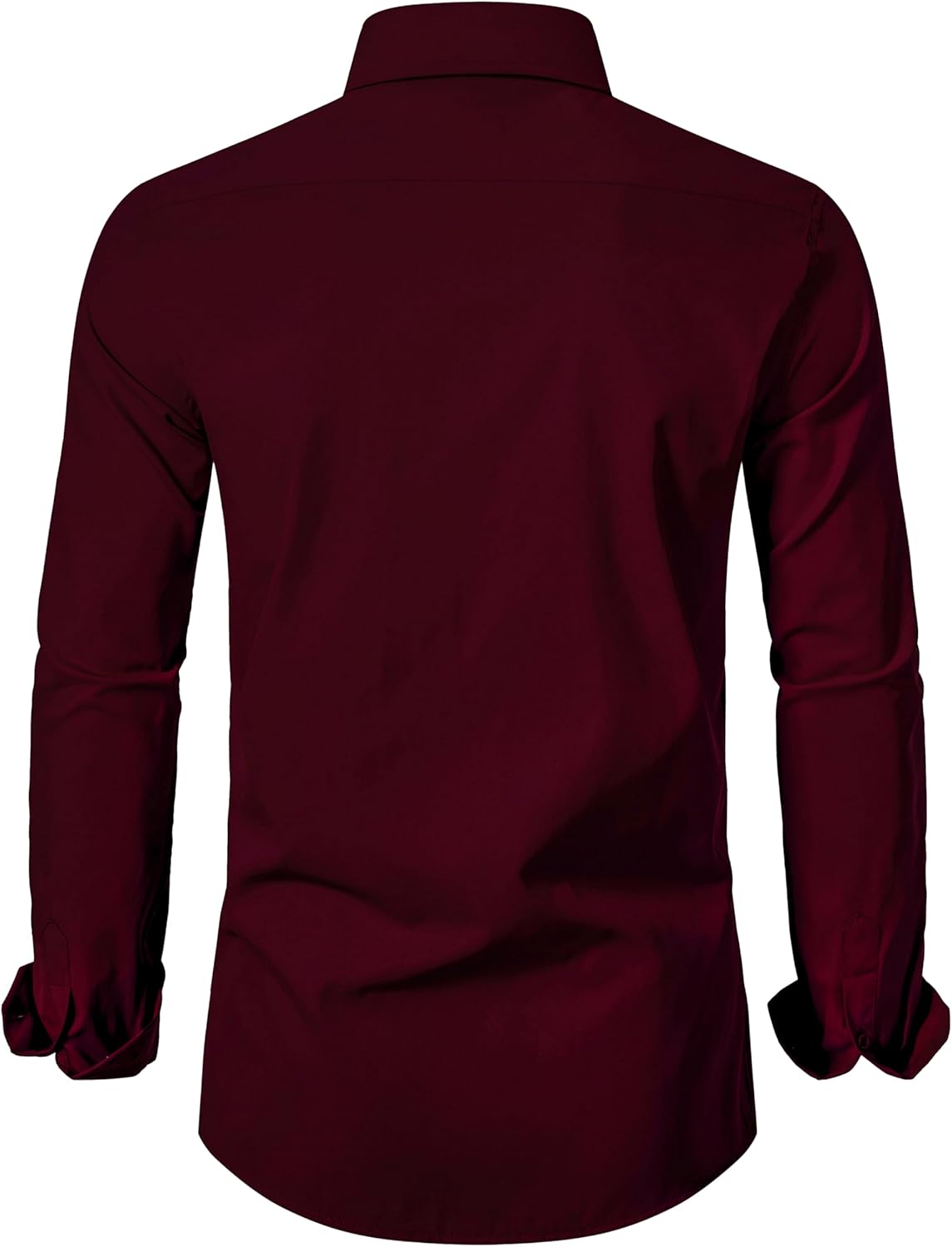 LOCALMODE Mens Stretch Slim Fit Dress Shirts Lightweight Soft Long Sleeve Casual Button Down Shirts - Image 2