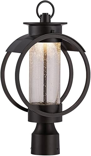 Designers Fountain LED32826-BNB - Farol de poste para exteriores, 17 pulgadas de alto, bronce bruñido