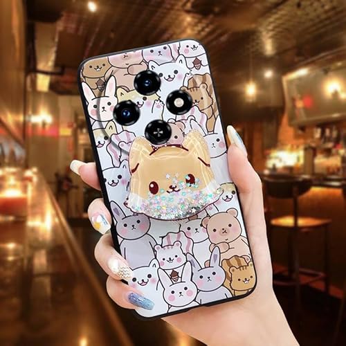 Phone Case Compatible with Oukitel C5 2025, protective Kickstand Durable cute Design Back Cover Cartoon Phone Lens Protection TP
