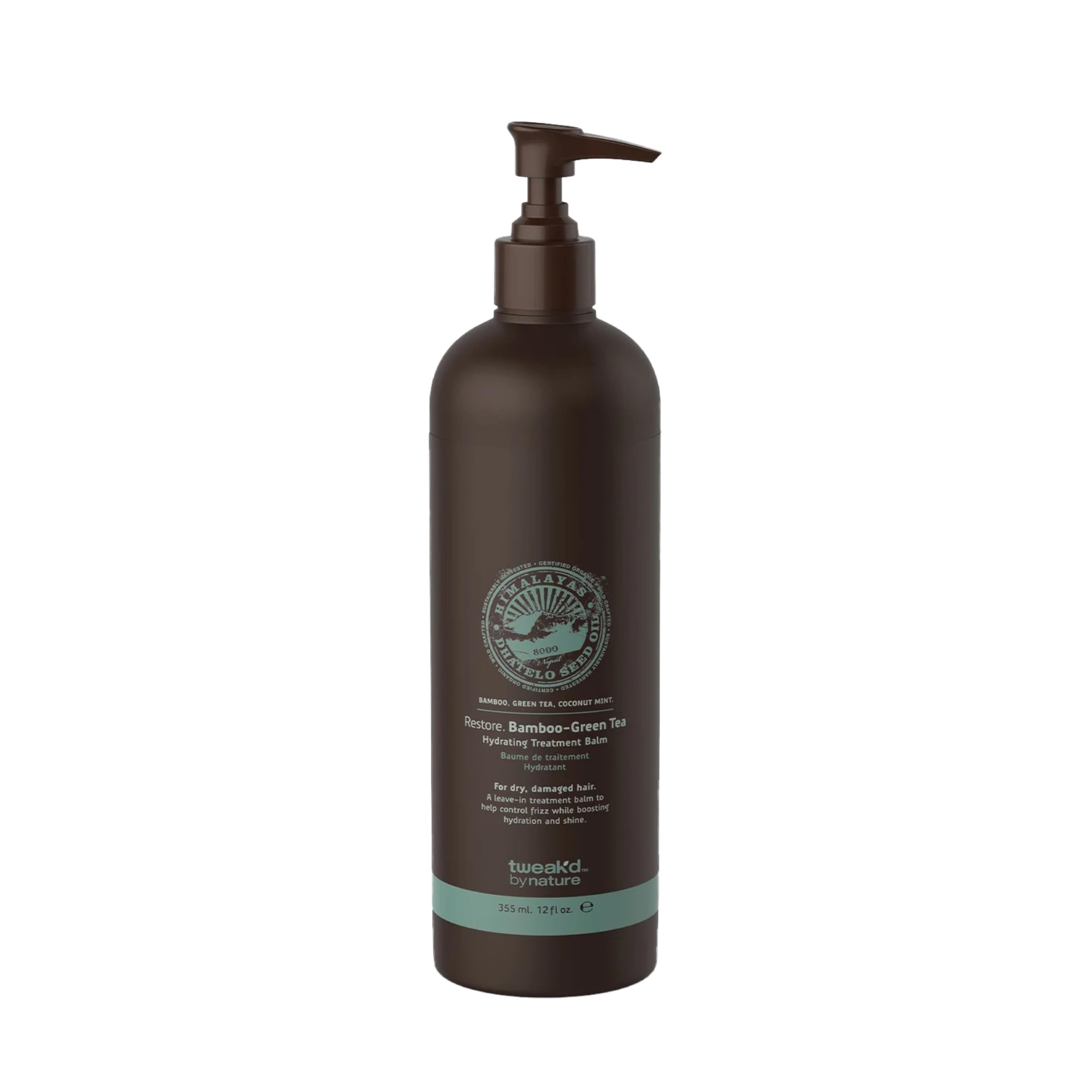 Tweak’d by Nature - Restore Bamboo-Green Tea Hydrating Leave In Hair Treatment, Strengthening Hair Serum, Invigorating Green Tea, Bamboo, and Coconut Scent, Cruelty Free (12 ounces)