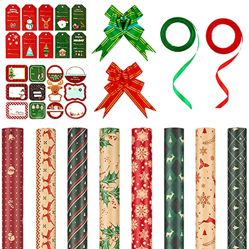 Whaline Carta da Regalo Natalizio Set,tra cui 8