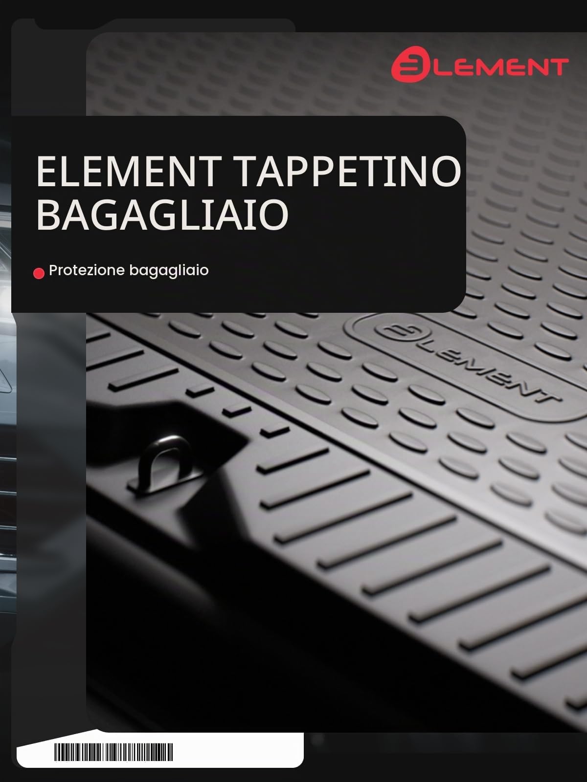 Element Tappetino bagagliaio premium su misura adatto per FORD Kuga, Mk 2 (II), 2013-2019, Fuoristrada 5 porte, 1 pezzo.