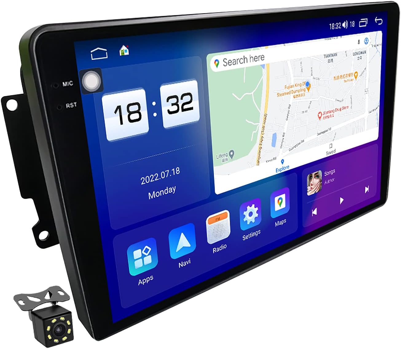 CharmstepAndroid 12 Car Radio Stereo Multimedia Player for Benz C CLK G Class Viano Vito W203 W209 W463 W639 with Backup Camera GPS Navigation BT Carplay 4G WiFi DSP FM DAB+