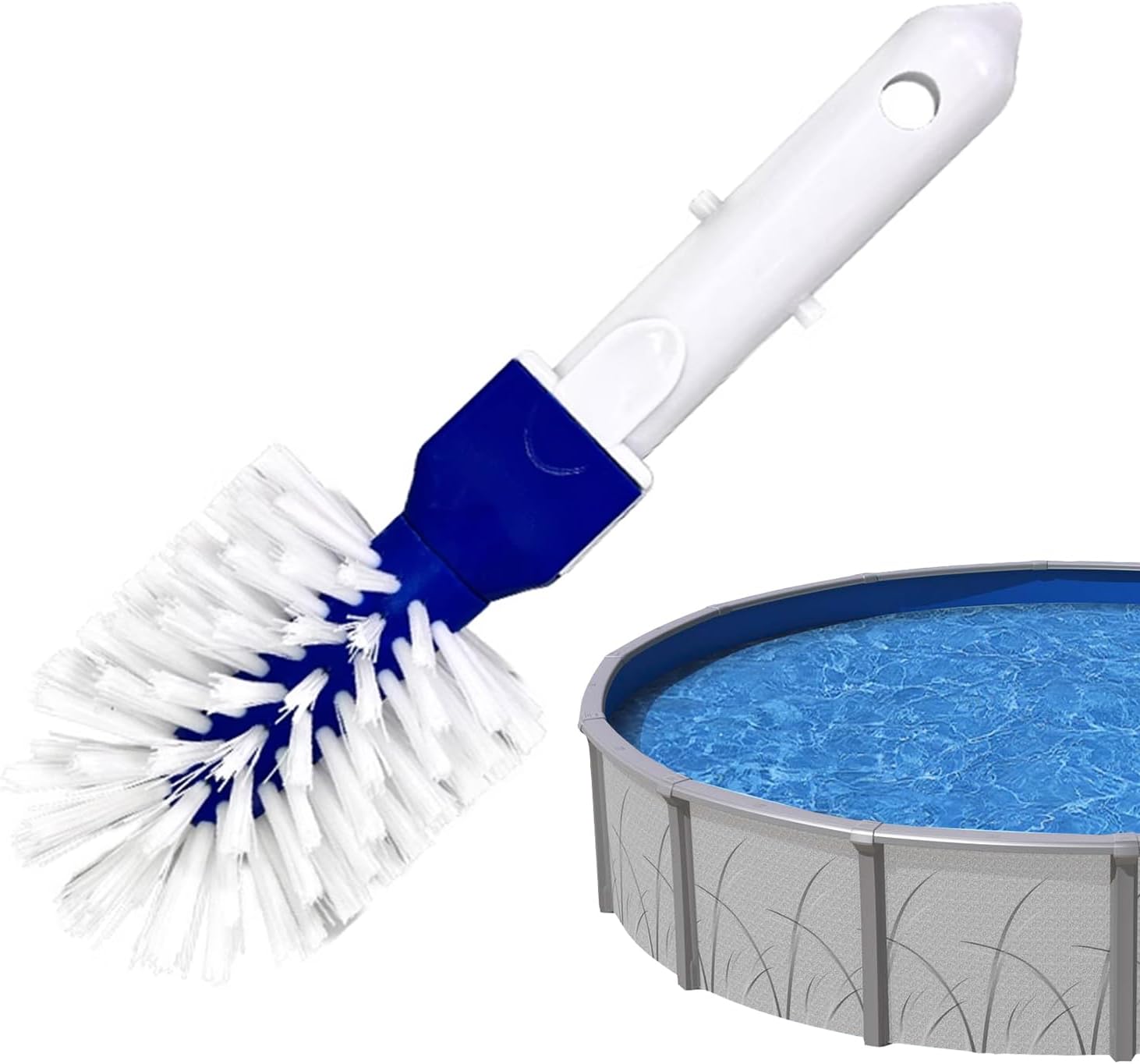 Pool Cleaning Brush Round, Pool Step And Corner Brush, Ground Swimming Pool Brush, Pool Drain Scrub Brush Bath Corner, Pool Cleaning Tool, Flexibility At Your Fingertips For Swimming Pool