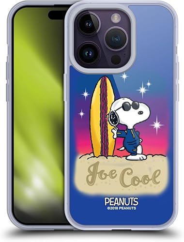 Vista 38 de Head Case Designs Funda de gel suave con licencia oficial de Peanuts I Love Pattern Snoopy Boardwalk Airbrush compatible con Apple iPhone 15