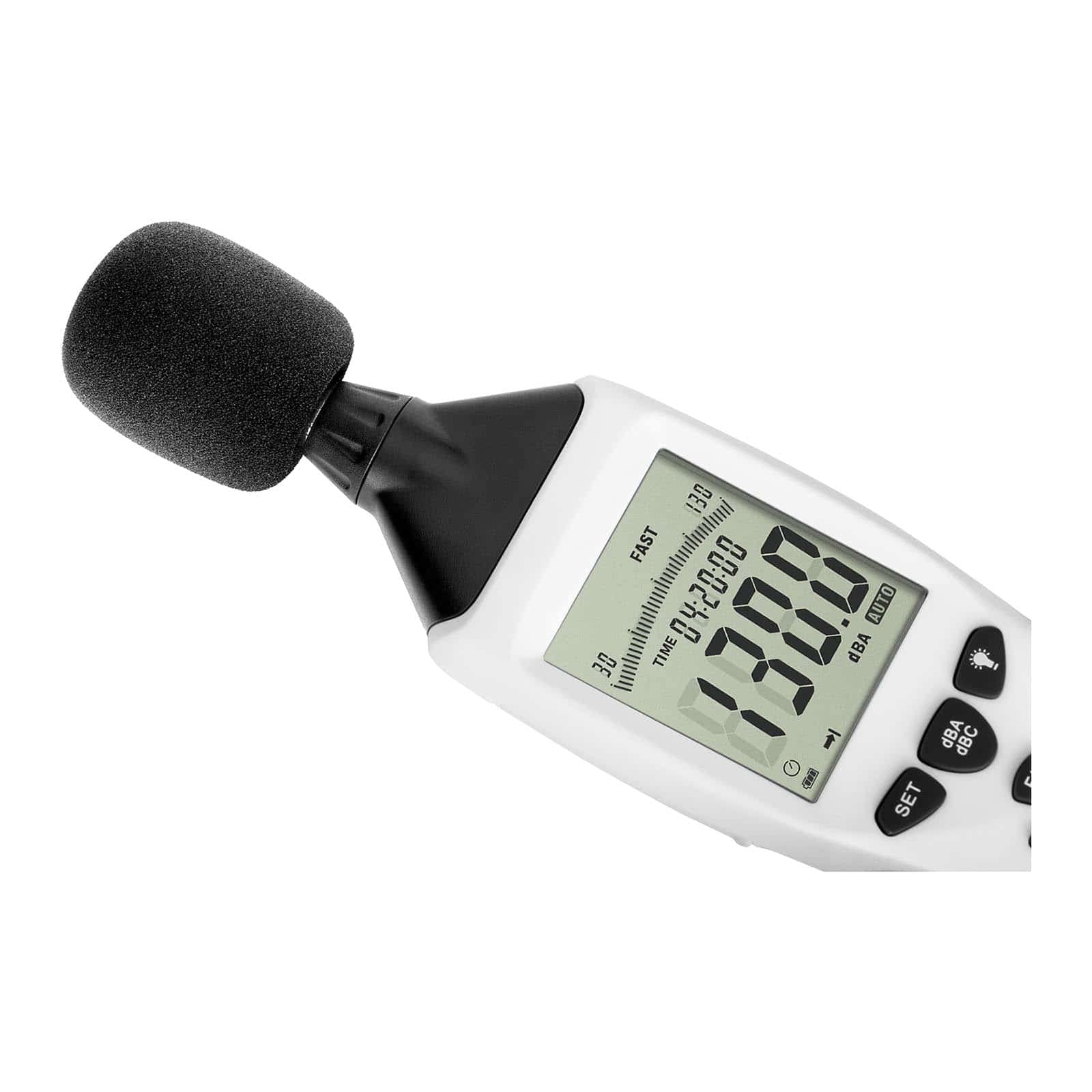 Steinberg Systems Schallpegelmessgerät 30-130 dB ±1,5 dB, 31,5 Hz-8,5 kHz, Datenlogger, USB, 260.000 Messungen