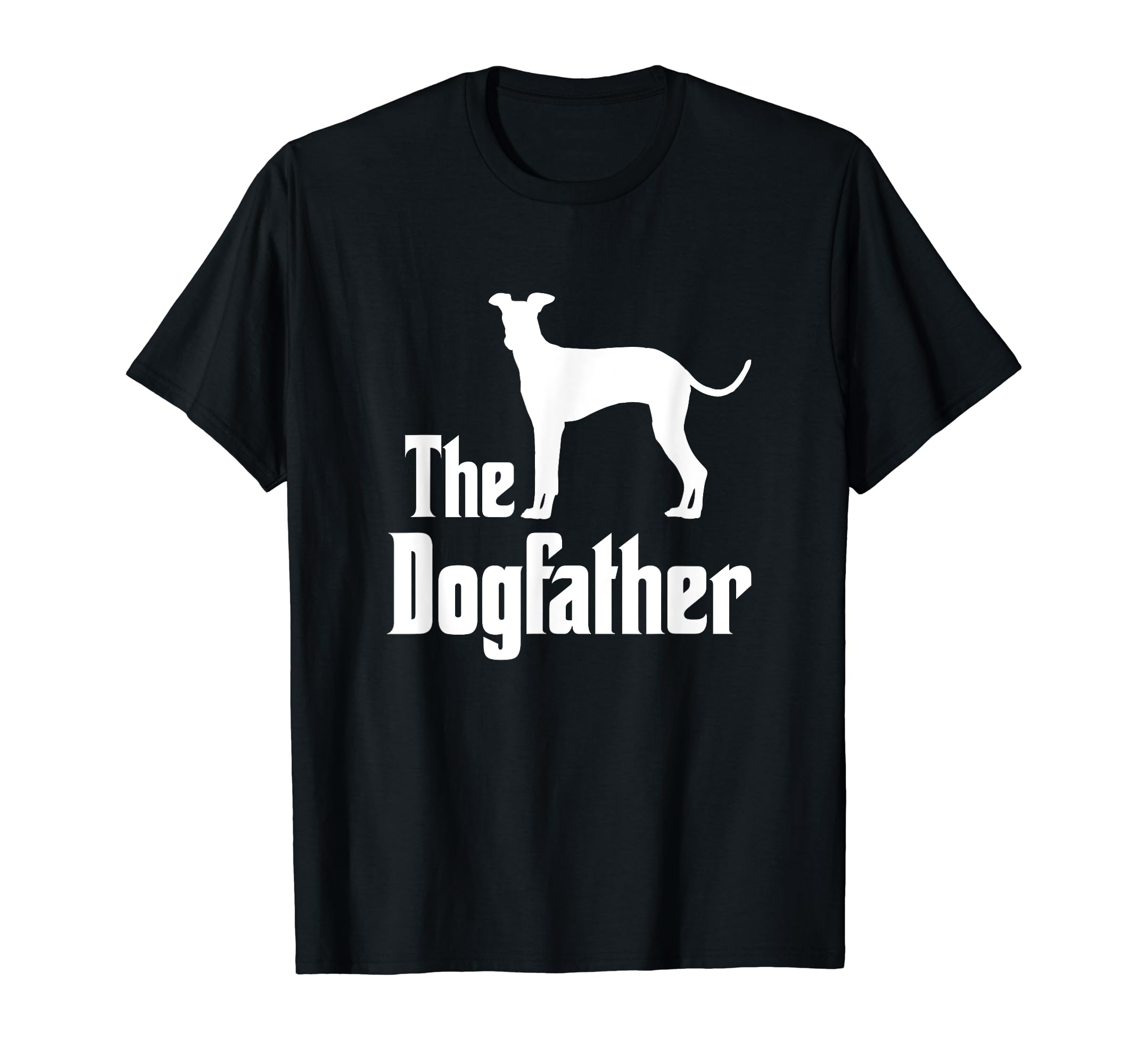 The Dogfather - funny dog gift, funny Italian Greyhound T-Shirt, Black