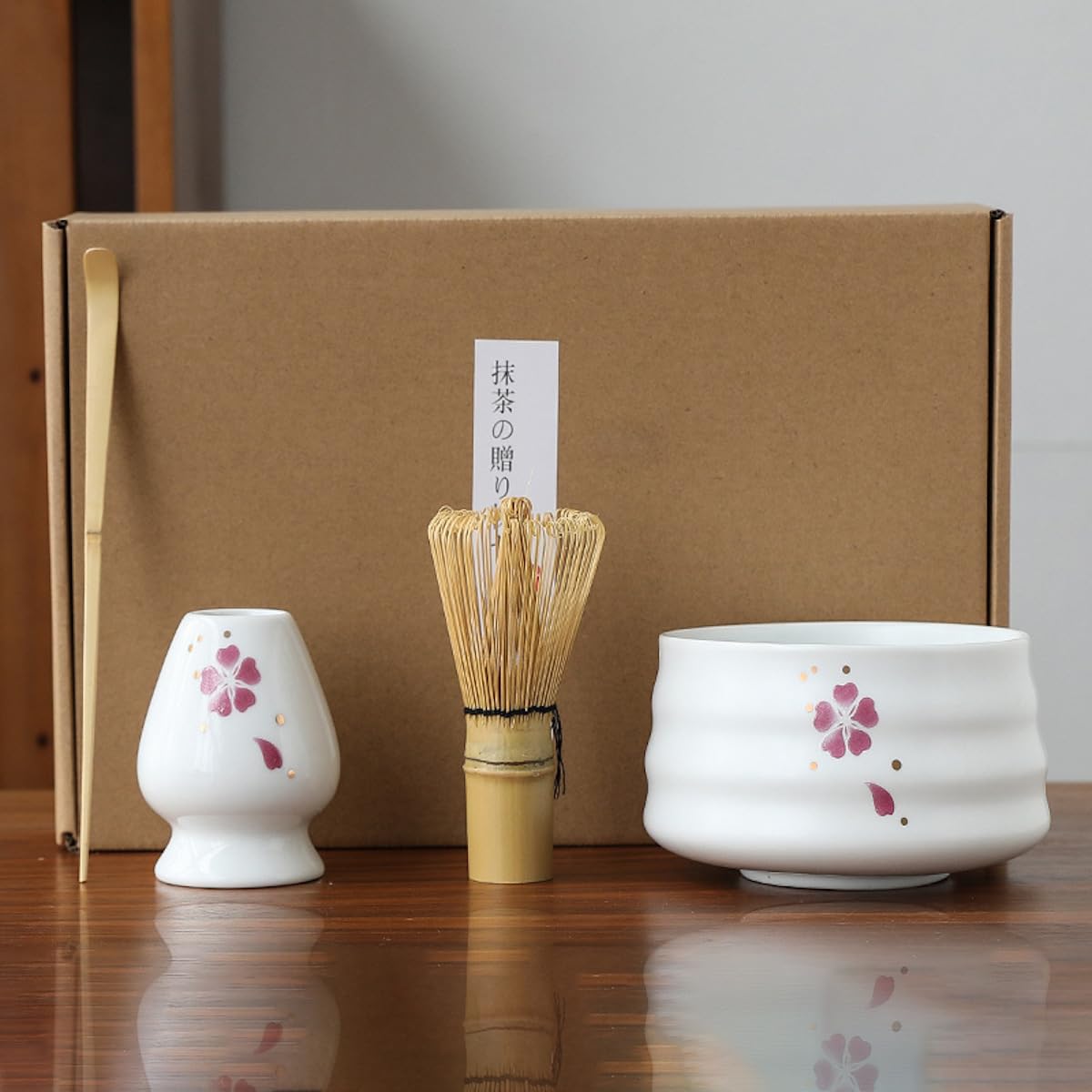 Amazon｜JIKANNOYA 抹茶セット お点前セット 4点セット 茶道具 セット 