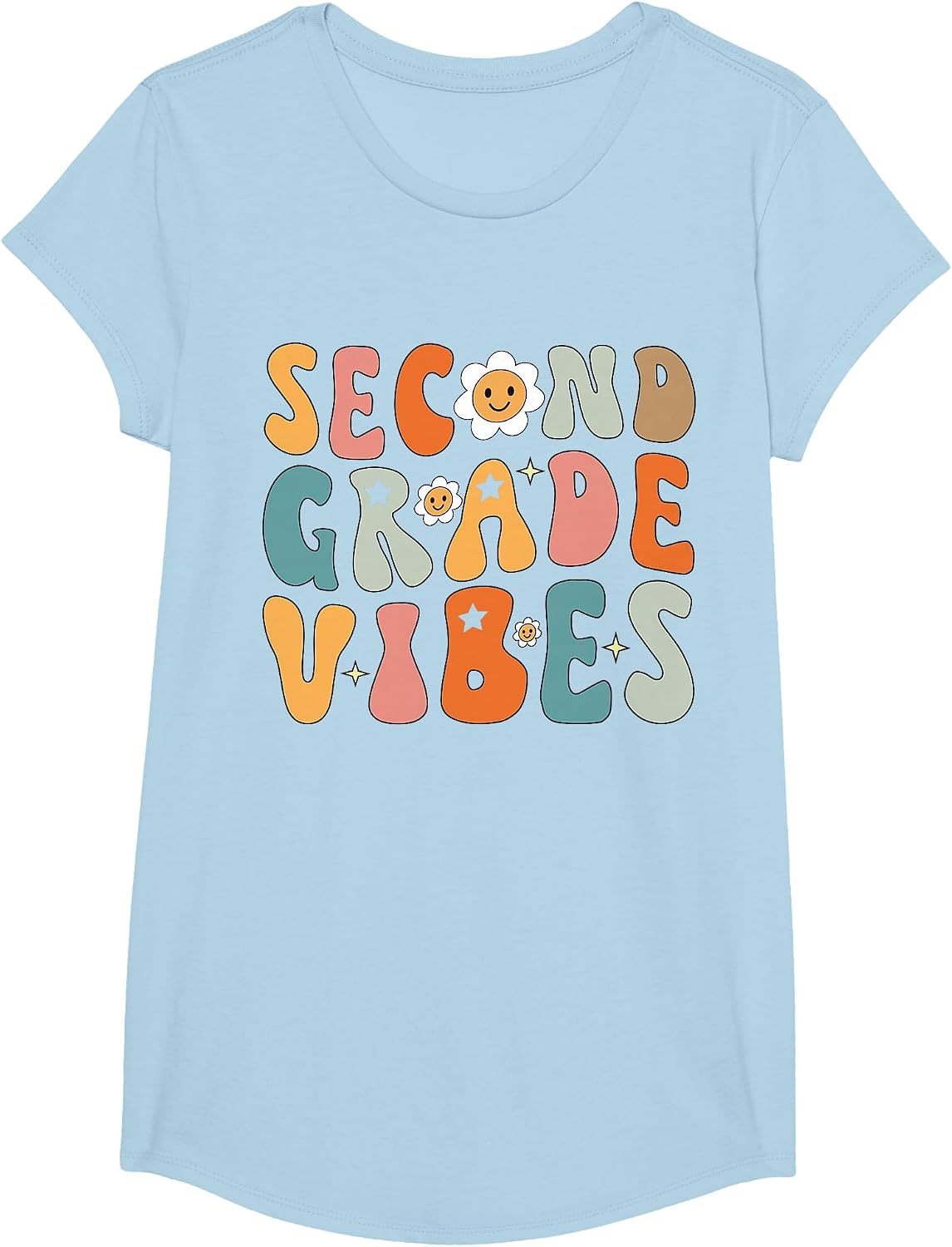 Second Grade Vibes, 2nd Grade Team Retro 1st Day of School T-Shirt