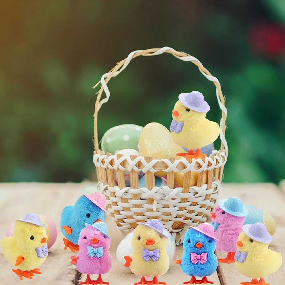melairo Paquet de 4 en Peluche Sautant de Pâques pour Les Tout-Petits et Les Enfants, Sautillant pour Le Lapin de Pâques