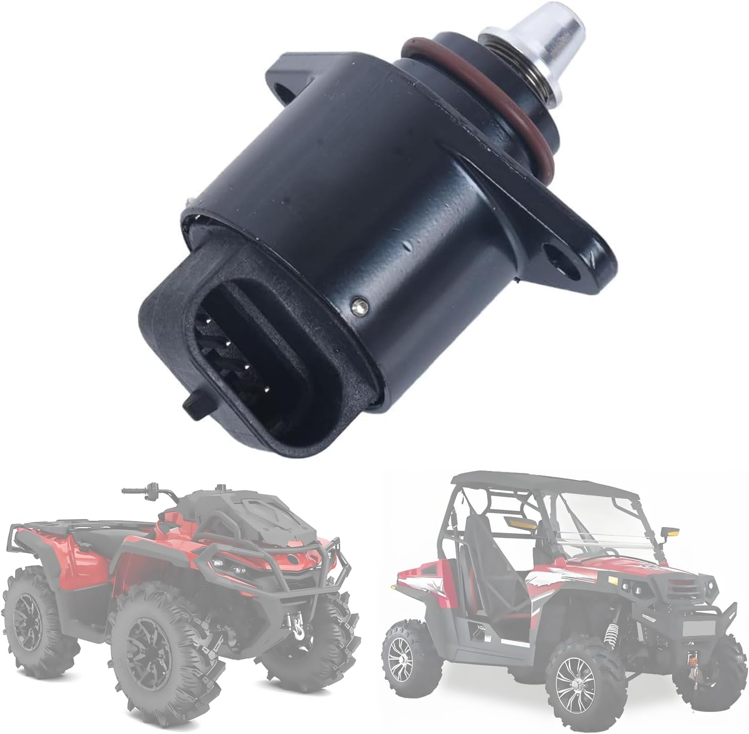Idle Air Control Valve IAC Sensor, Control Solenoid Valve Compatible with Hisun UTV EFI 400 450 500 550 700 750 800 1000 Massimo MSU500, Axis 500 700, Cub Cadet Challenger and More