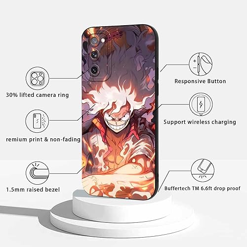 Miniatura 5 de 2 fundas de teléfono de anime para Samsung Galaxy S20 FE de 6.5 pulgadas, fundas de estética con estampado de manga, diseño de dibujos animados de
