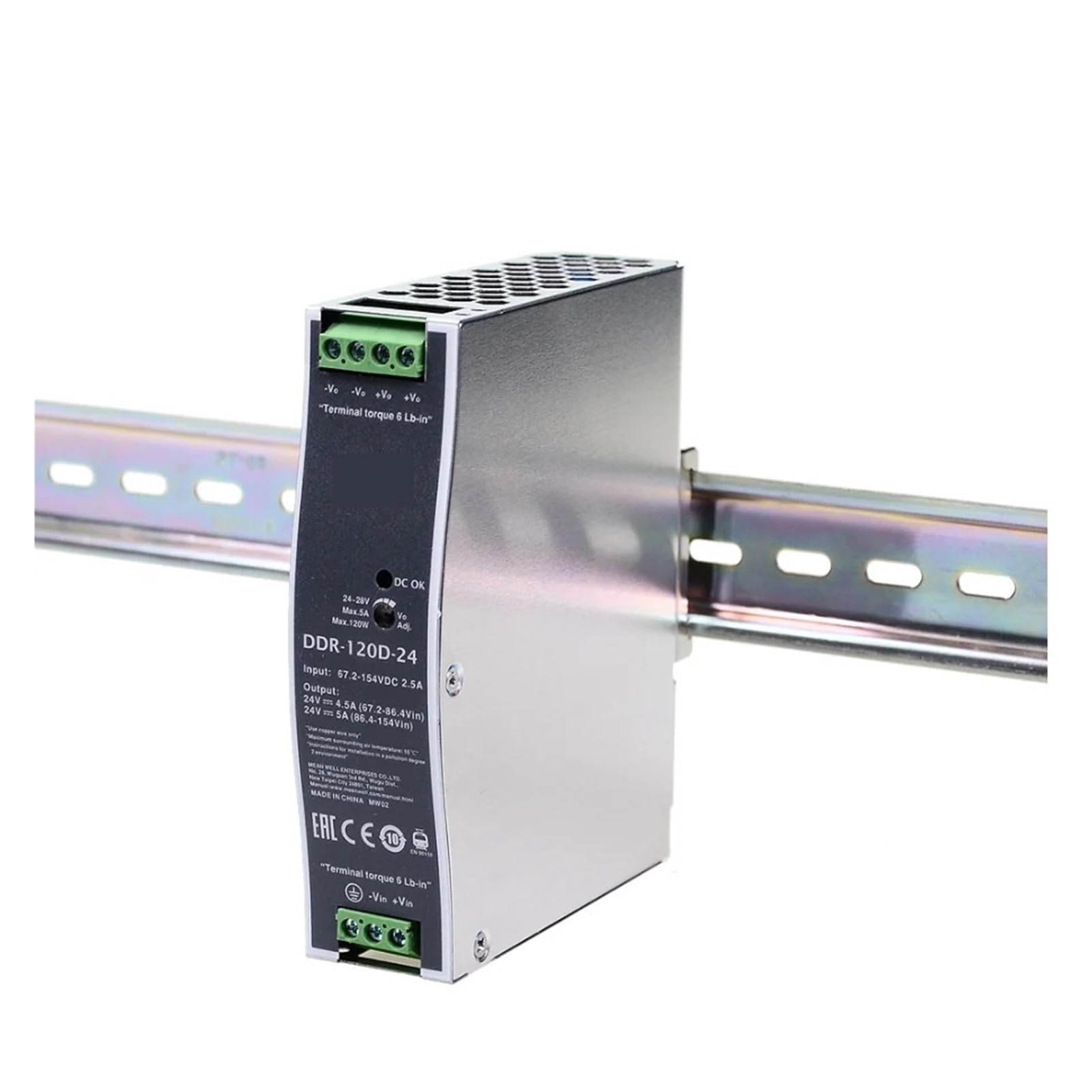 BRODEFUP DDR-120 DDR-120C-12 DDR-120C-24 DDR-120C-48 DDR-120D-12 DDR-120D-24 DDR-120D-48 120W Converter(DDR-120C-24)