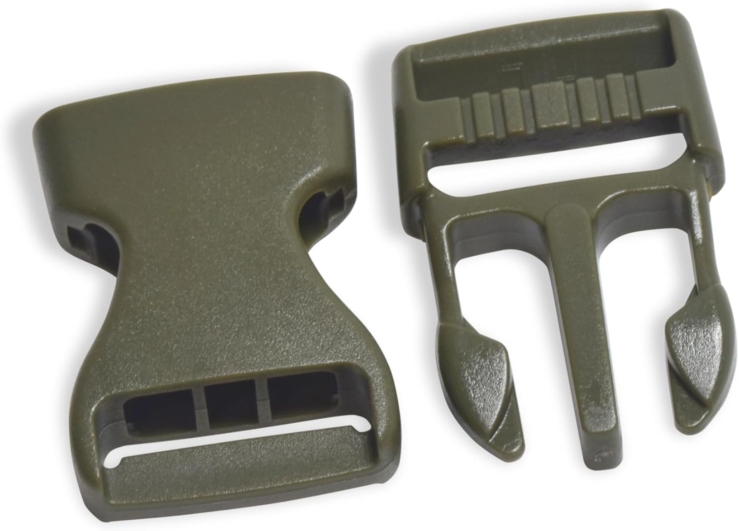 4 Pcs Army Green Buckles for Straps 1 inch Plastic Belt Buckle 25mm Dual Adjustable No Sewing Quick Side Release Plastic Buckle Clips for Backpack Outdoor Paracord Bracelets Pet Collar Craft - Image 5