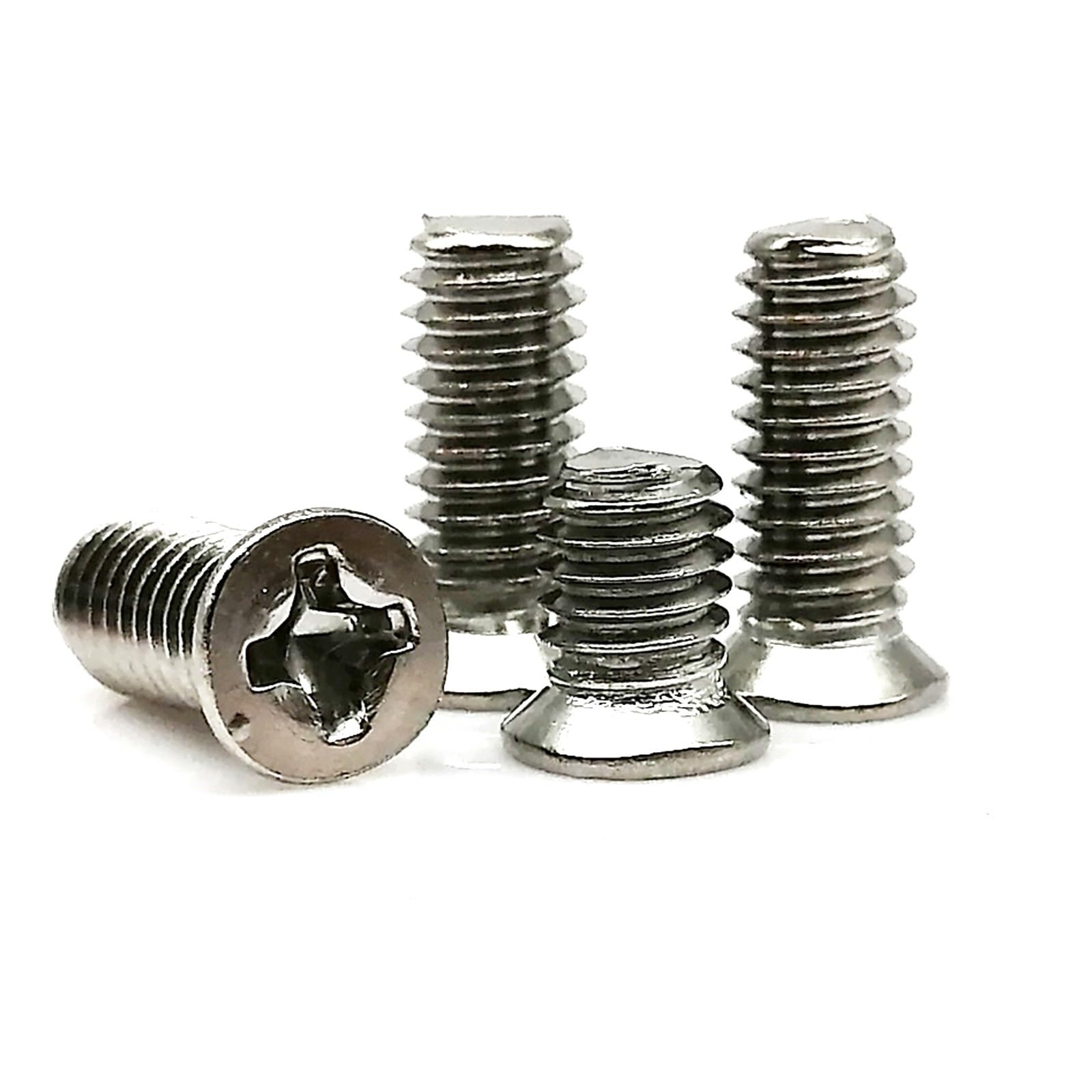 Viti autofilettanti, 50 pezzi, M1,6, M2, M2,5, M3, M4, 304, A2-70, in acciaio inox non standard, a croce Phillips, a testa svasata, piatta, a testa piccola, M4 x 10 x 5,5 mm